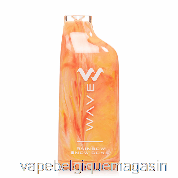 Vape Belgique Wavetec Wave 8000 Cône De Neige Arc-en-ciel Jetable